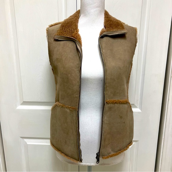 The Limited | Tan Suede Vest | Size M - Picture 1 of 9